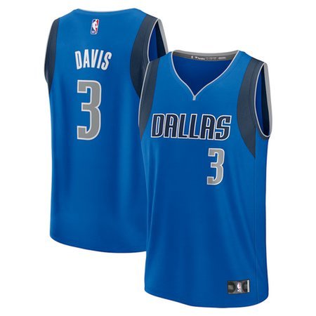 Men's Dallas Mavericks Anthony Davis Fanatics Royal Fast Break Replica Player Jersey - Icon Edition